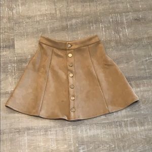Suede skirt